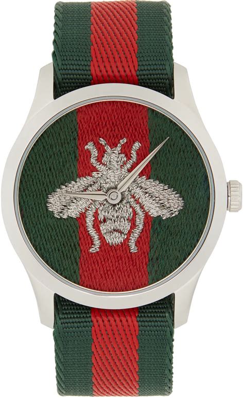 gucci web and bee watch|guccie bee watch collection.